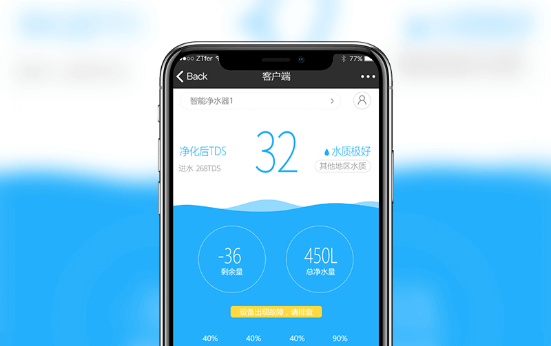 智能净水器公众号-逸码科技构建案例